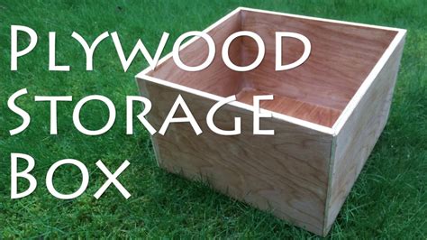 diy building a storage box with metal|build a plywood storage box.